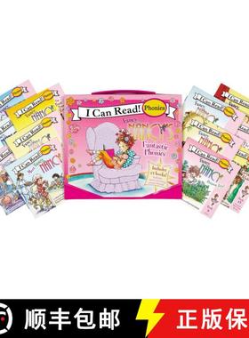 预订 Fancy Nancy's 12-Book Fantastic Phonics Fun!: Includes 12 Mini-Books Featuring Short and Long Vo... [9780062086334]
