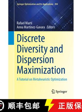 【3-4周达】Discrete Diversity and Dispersion Maximization : A Tutorial on Metaheuristic Optimization [9783031383090]