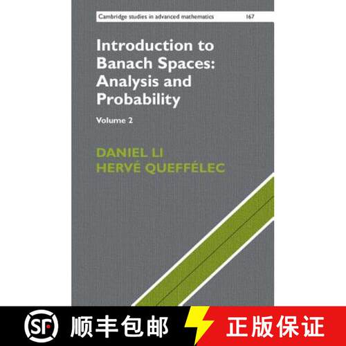【3-4周达】精装 Introduction to Banach Spaces: Analysis and Probability [9781107162624]