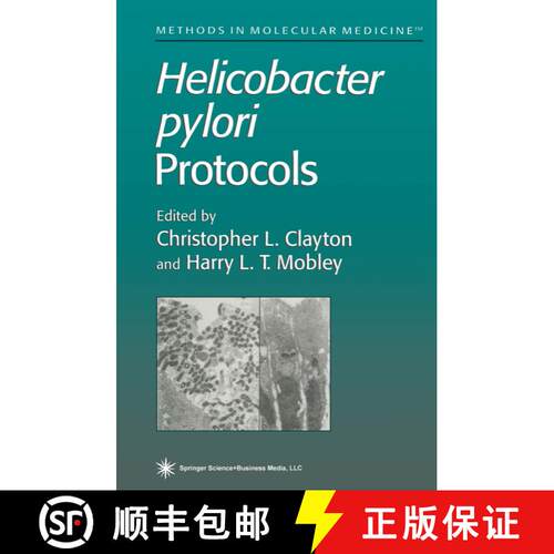 【3-4周达】精装 Helicobacter pylori Protocols [9780896033818]
