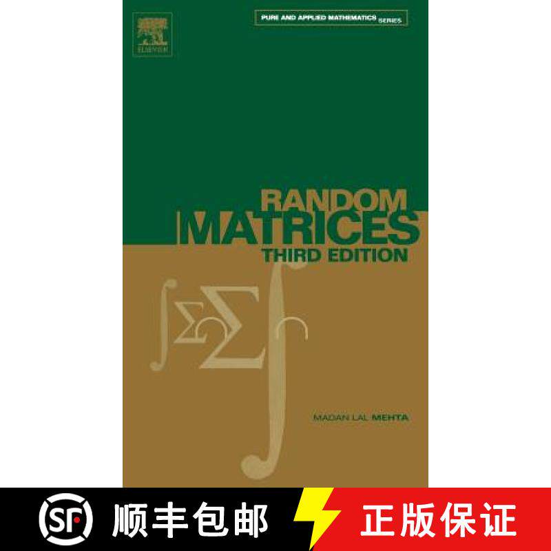 【3-4周达】Random Matrices: Volume 142 [9780120884094]