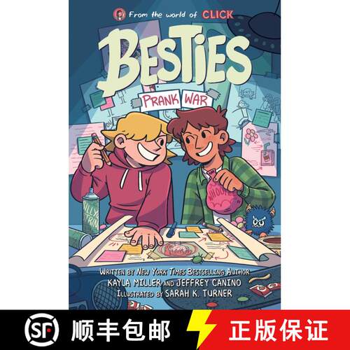 【3-4周达】Besties: Prank War: A graphic novel from The World of Click [9780063285590]