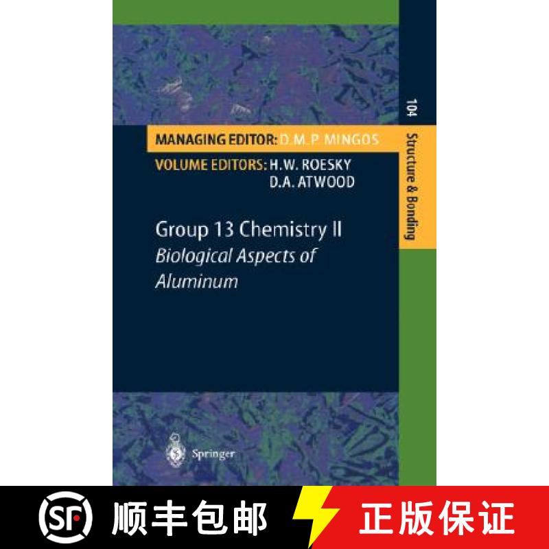 【3-4周达】Group 13 Chemistry II : Biological Aspects of Aluminum [9783540438076]