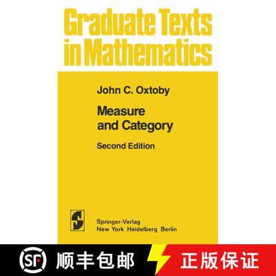 【3-4周达】Measure and Category: A Survey of the Analogies between Topological and Measure Spaces (Se... [9780387905082]