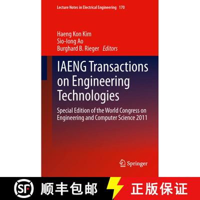 【3-4周达】精装 IAENG Transactions on Engineering Technologies : Special Edition of the World Congres... [9789400747852]