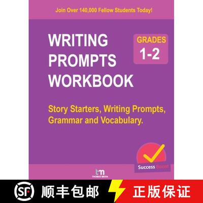 【3-4周达】Writing Prompts Workbook - Grades 1-2: Story Starters, Writing Prompts, Grammar and Vocabu... [9781913366346]