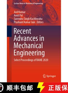 【3-4周达】Recent Advances in Mechanical Engineering: Select Proceedings of Rame 2020 [9789811596773]