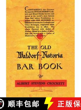 【3-4周达】The Old Waldorf Astoria Bar Book 1935 Reprint [9781640321243]