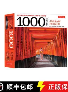【3-4周达】Japan's Most Famous Shinto Shrine - 1000 Piece Jigsaw Puzzle: Fushimi Inari Shrine in Kyot... [9780804854672]