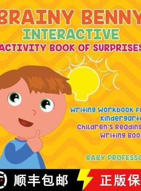 【3-4周达】Brainy Benny Interactive Activity Book of Surprises - Writing Workbook for Kindergarten | ... [9781541928022]