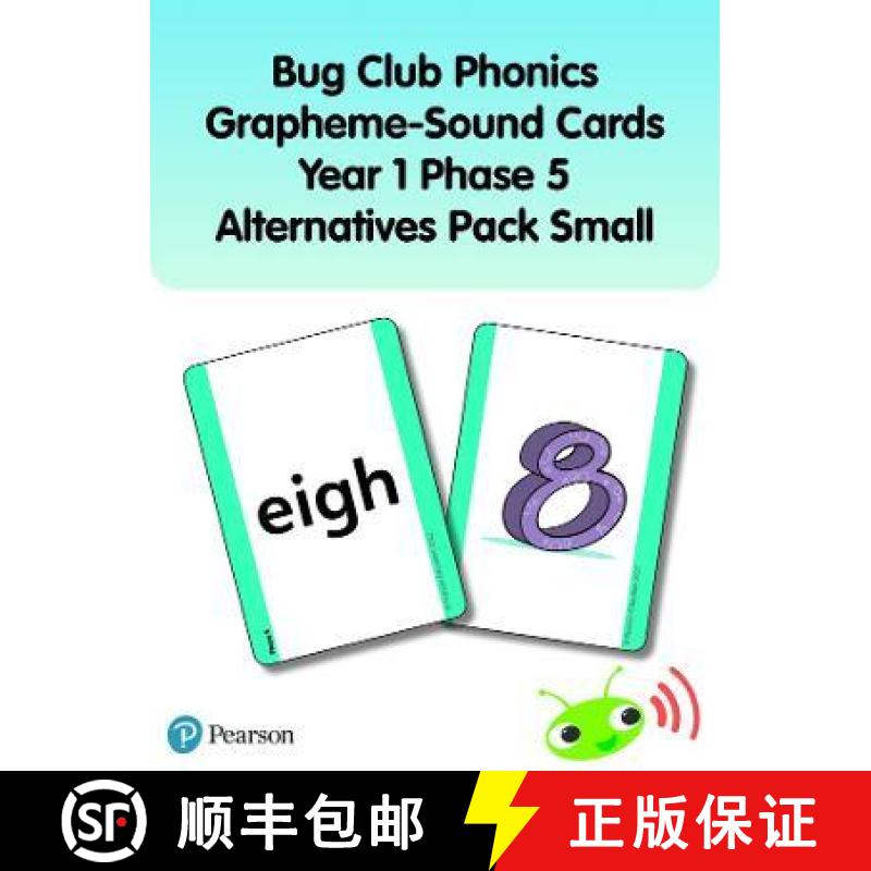 【3-4周达】Bug Club Phonics Grapheme-Sound Cards Year 1 Phase 5 Alternatives Pack (Small) [9781292439808]
