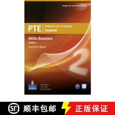 【3-4周达】精装 Pearson Test of English General Skills Booster 2 Teacher's Book and CD Pack [9781408277935]