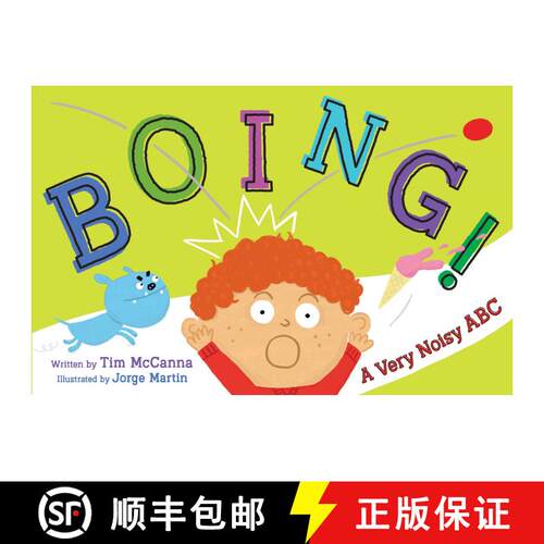 【3-4周达】精装 Boing! : A Very Noisy ABC [9781481487559]