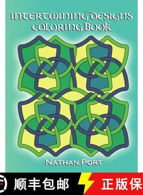 预订 Intertwining Designs Coloring Book [9780615766331]