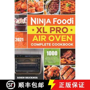 Easier 2021 Cookbook Complete Roas... Crispier Whole 9781801210812 Pro 4周达 Days Ninja Air Foodi 1000 Oven
