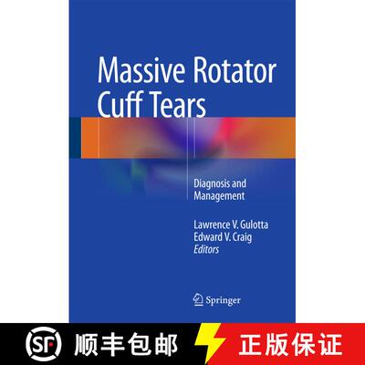 【3-4周达】精装 Massive Rotator Cuff Tears: Diagnosis and Management [9781489974938]