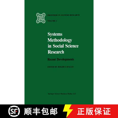 【3-4周达】精装 Systems Methodology in Social Science Research : Recent Developments [9780898380446]