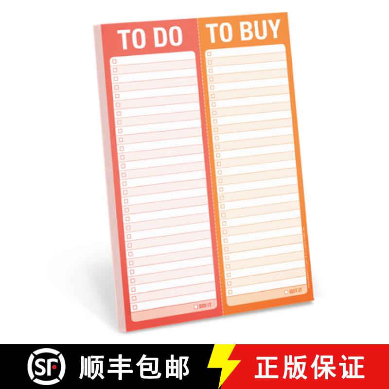 【2-3周达】Knock Knock Perforated Pad: To Do/To Buy [9781601065667]