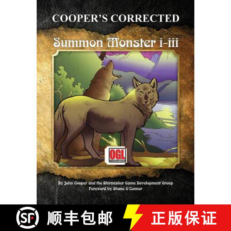 预订 Cooper's Corrected Summon Monster I-III [9781935050315]