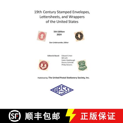 【3-4周达】精装 19th Century Stamped Envelopes, Lettersheets, and Wrappers of the United States [9798988185192]