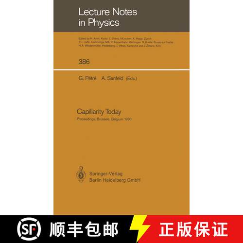 【3-4周达】Capillarity Today: Proceedings of an Advanced Workshop on Capillarity Held In Memoriam Ray... [9783662138342]