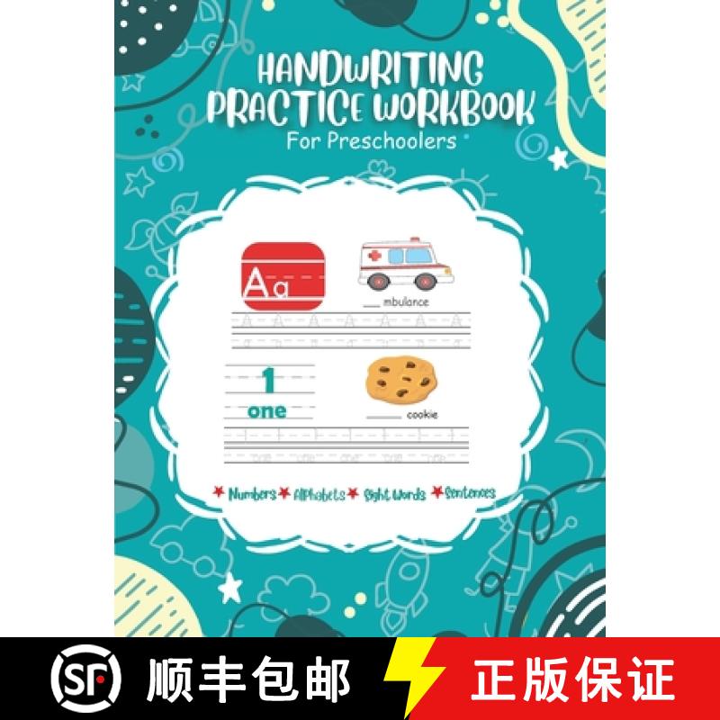 【2-3周达】Handwriting Practice Workbook For Preschoolers [9781778137518]