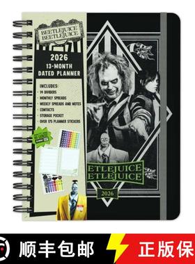 【3-4周达】2026 Beetlejuice Beetlejuice 13-Month Weekly Planner [9798886639643]