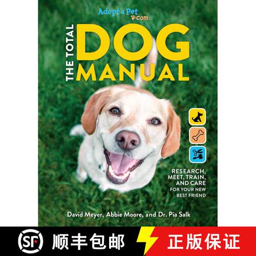 【3-4周达】The Total Dog Manual: Adopt-A-Pet.com: | 2020 Paperback | Gifts For Dog Lovers | Pet Owner... [9781681886565]