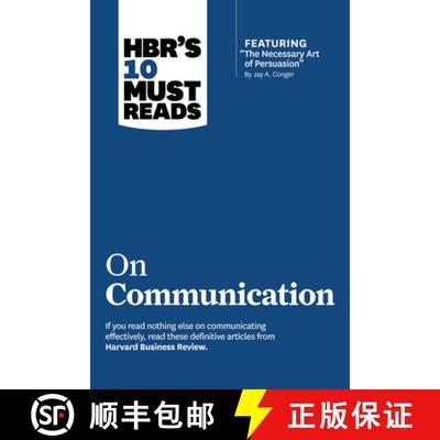 【3-4周达】HBR's 10 Must Reads on Communication (with featured article The Necessary Art of Persuasio... [9781633694545]