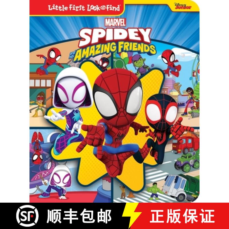 【3-4周达】Disney Junior Marvel Spidey and His Amazing Friends: Little First Look and Find [9781503771758]