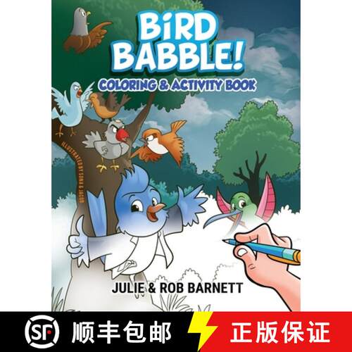 【3-4周达】Bird Babble Coloring and Activity Book [9798987038314]