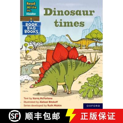 【3-4周达】Read Write Inc. Phonics: Dinosaur times (Grey Set 7 Book Bag Book 12) [9780198420835]