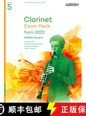 【3-4周达】Clarinet Exam Pack from 2022, ABRSM Grade 5: Selected from the syllabus from 2022. Clarine... [9781786014023]