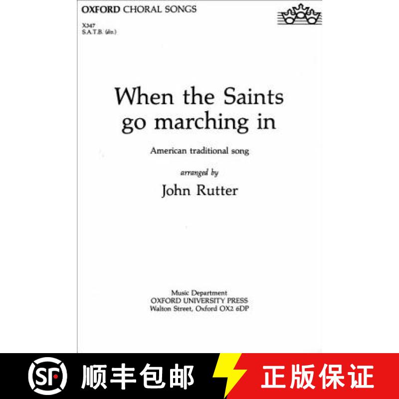 【3-4周达】When the Saints go marching in: Vocal score [9780193431515]