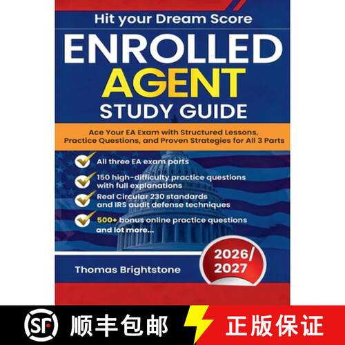 【3-4周达】Enrolled Agent  Study Guide 2026: Ace Your EA Exam with Structured Lessons, Practice Quest... [9798233477041]
