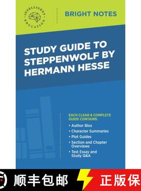 【3-4周达】Study Guide to Steppenwolf by Hermann Hesse [9781645422181]