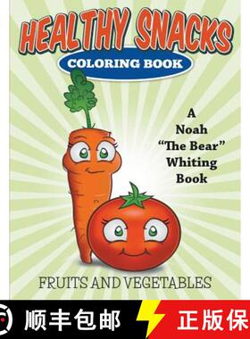 【3-4周达】Healthy Snacks Coloring Book [9781682120552]