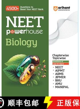 【3-4周达】Arihant NEET Powerhouse Biology Book For 2024 Exam (4500+ Question to Boost Your NEET Rank) [9789358891898]