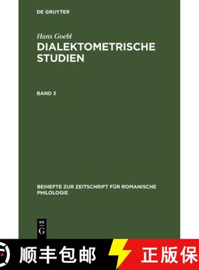 预订 Beihefte zur Zeitschrift für romanische Philologie Dialektometrische Studien [9783110607581]