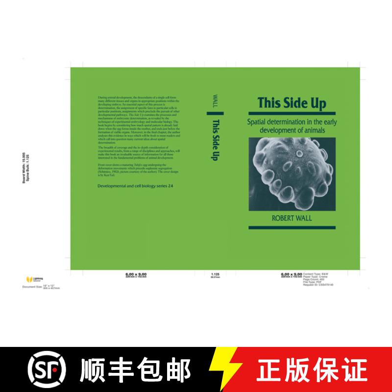 【3-4周达】This Side Up: Spatial Determination in the Early Development of Animals - This Side Up: Sp... [9780521361156]