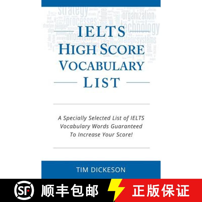 【3-4周达】IELTS High Score Vocabulary List: A Specially Selected List of IELTS Vocabulary Words Guar... [9781484837740]图片