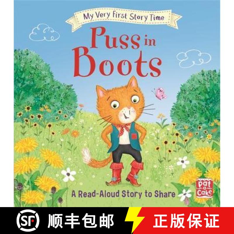 【3-4周达】My Very First Story Time: Puss in Boots: Fairy Tale with picture glossary and an activity [9781526382047]