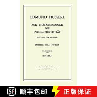 Teil 4周达 der Phänomenologie Texte Dritter 1929 Nachlass Zur dem aus 9789401024778 1935 Intersubjektivität