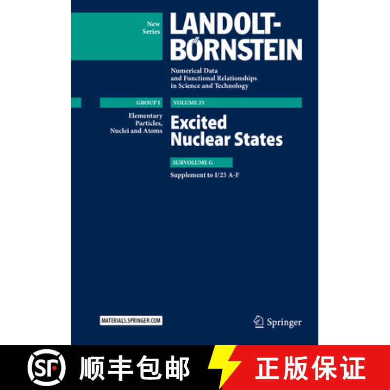 【3-4周达】Excited Nuclear States: Supplement to I/25 A-F [9783662488737]