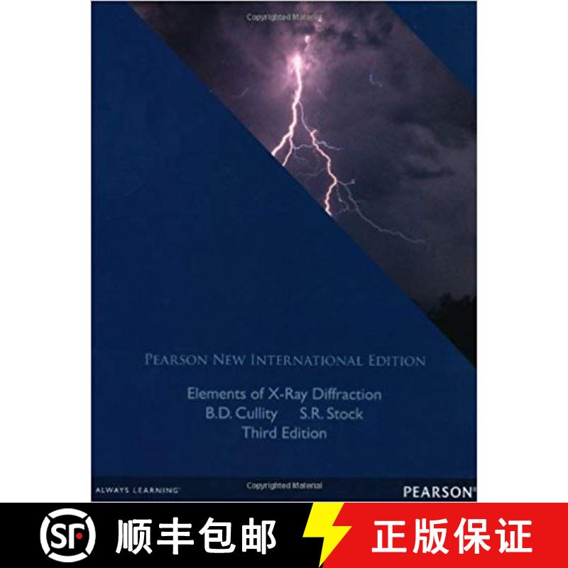 【3-4周达】Elements of X-Ray Diffraction: Pearson New International Edition [9781292040547]