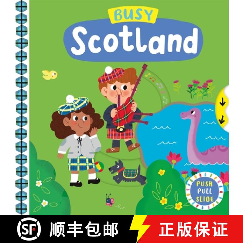 【3-4周达】Busy Scotland : A Push, Pull, Slide Book [9781035043774]