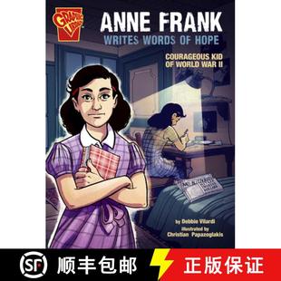 Writes 9781666334227 Kid Anne Frank World Words 预订 Hope War Courageous