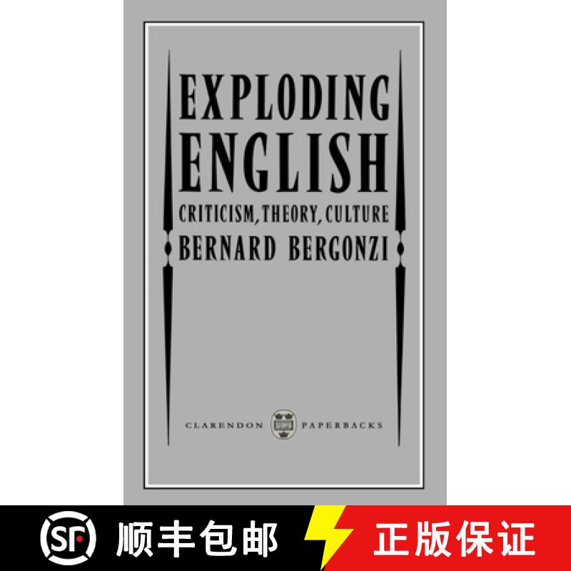 【3-4周达】Exploding English: Criticism, Theory, Culture [9780198112617]