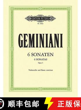 【3-4周达】6 Sonatas for Cello and Continuo Op. 5: Continuo Realized for Harpsichord/Piano (Continuo ... [9790014106072]