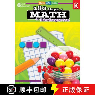 【3-4周达】180 Days of Math for Kindergarten (Grade K): Practice, Assess, Diagnose [with Cdrom] [With... [9781425808037]
